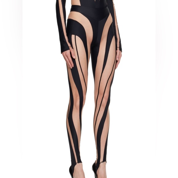 Mugler spiral leggings
